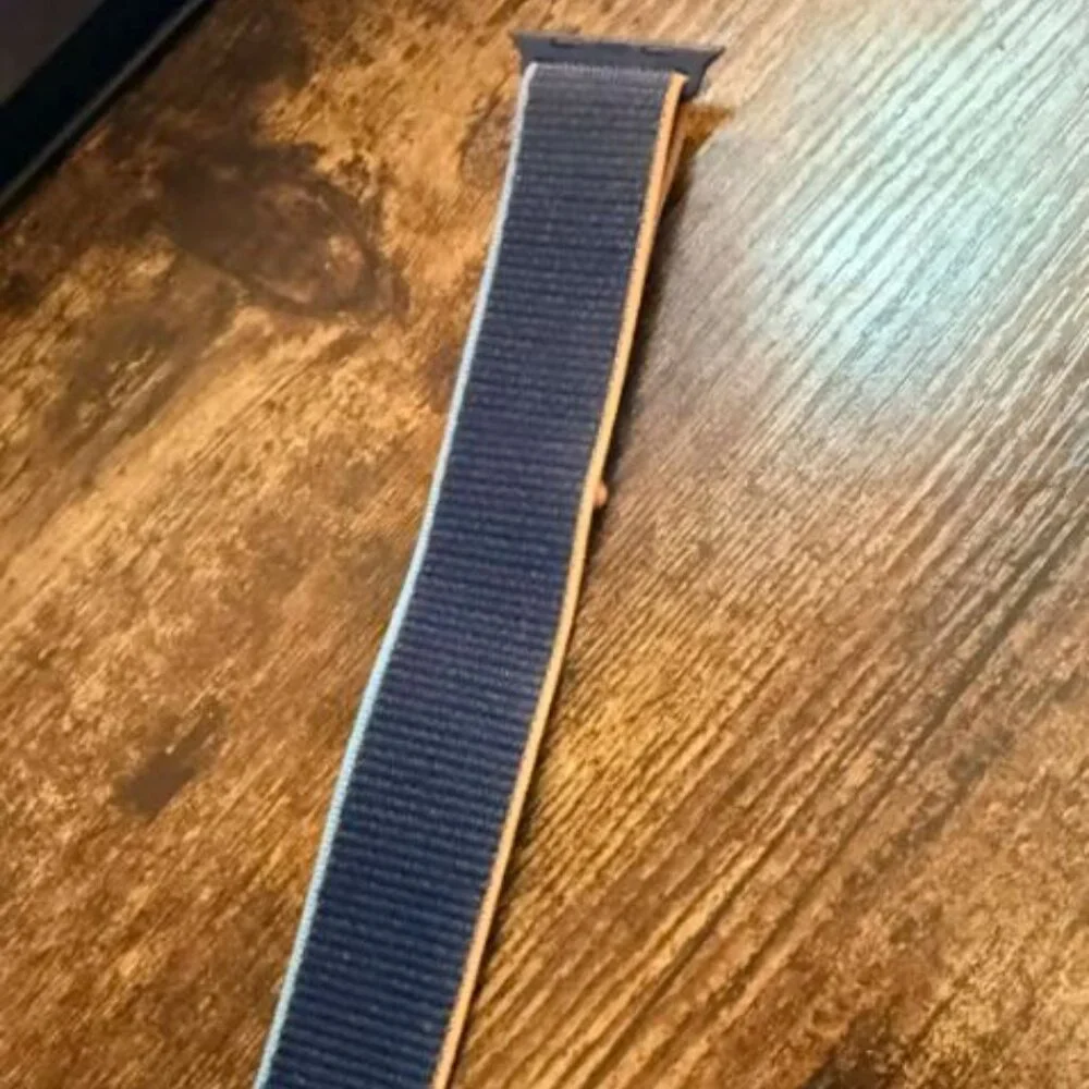Apple Watch Band 44MM Navy - Orange -- See pics